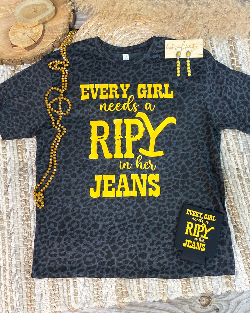 Every Girl Rip In Jeans Tee