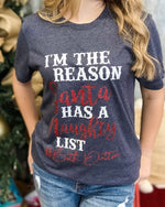 Beth Naughty List Tee