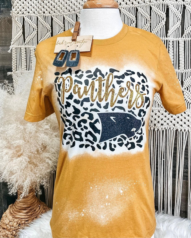 Panthers Bleached Out Leopard Tee