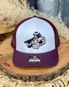 Elmo Cap In Maroon & White