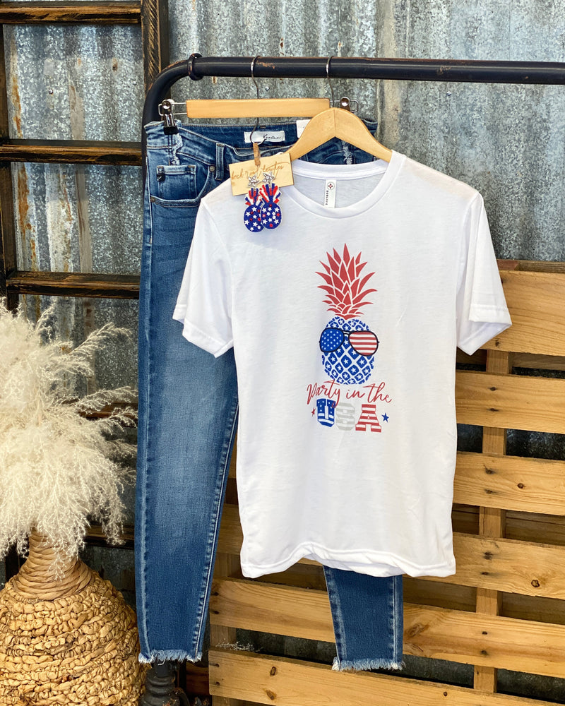 Party In The USA Pineapple Tee