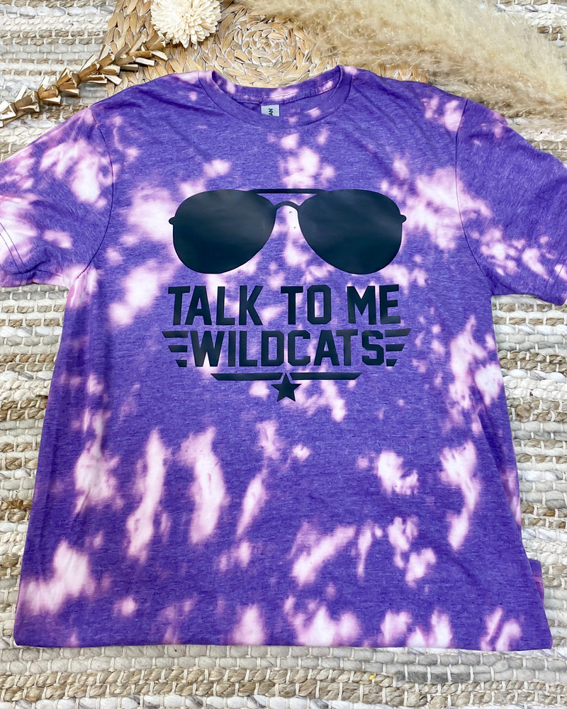 Talk To Me Wildcats Bleached Tee