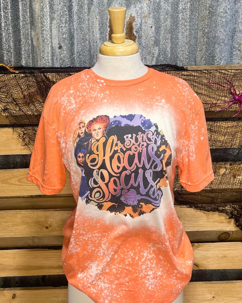 Hocus Pocus Orange Bleached Tee