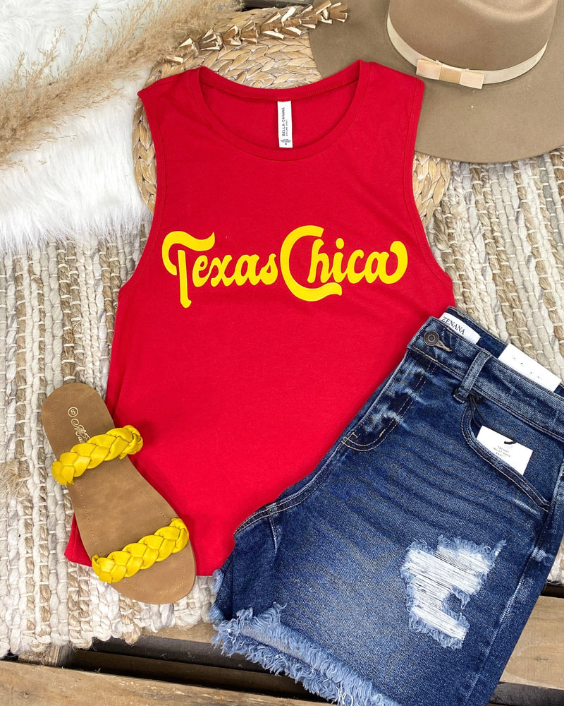 Texas Chica Red Tank