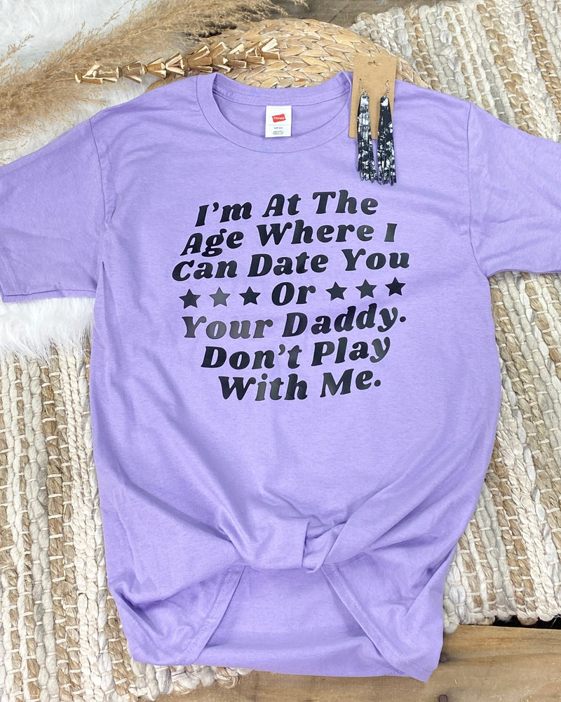 Age of Dating Lavender Tee