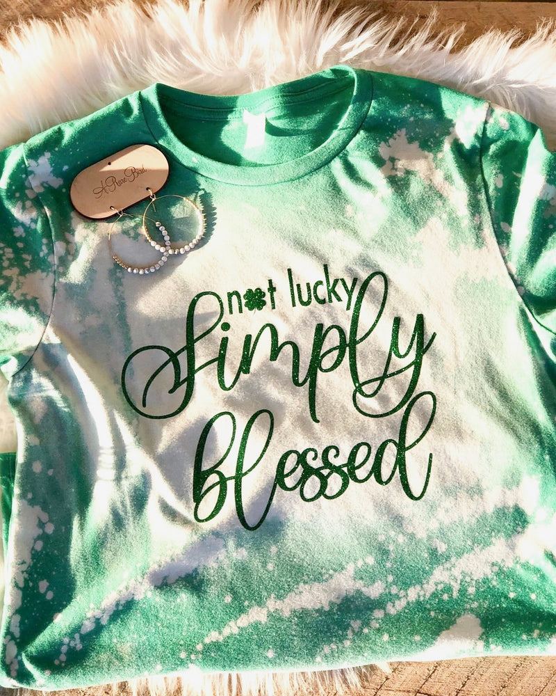Simply Blessed Bleached Tee