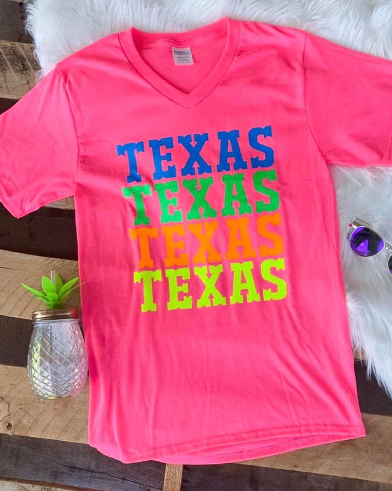 Neon Triple Texas Tee