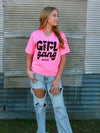 Girl Gang Tee In Pink