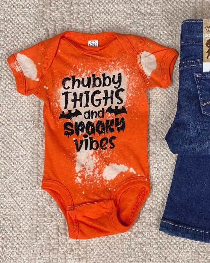 Chubby Thighs Spooky Vibes Onesie