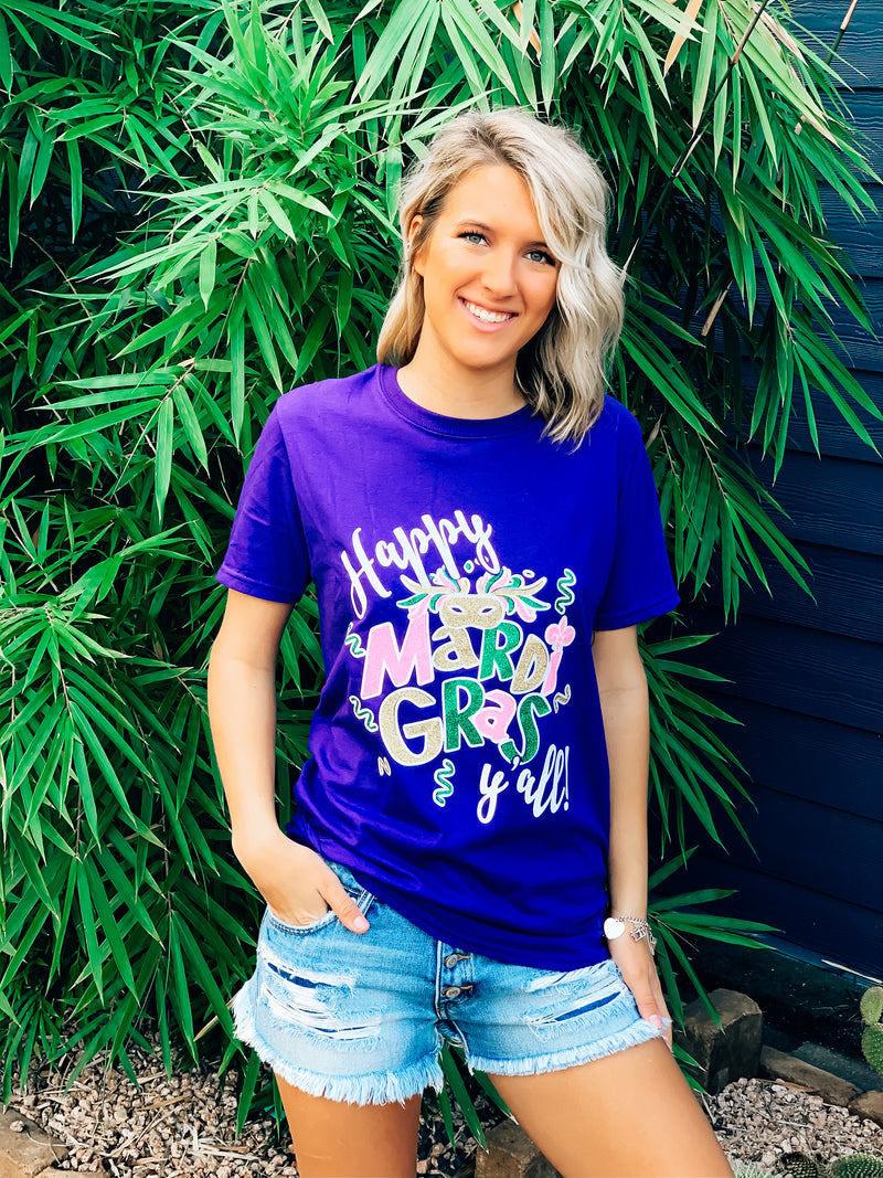 Happy Mardi Gras tee