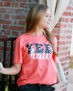 Yee Haw Tee In Coral
